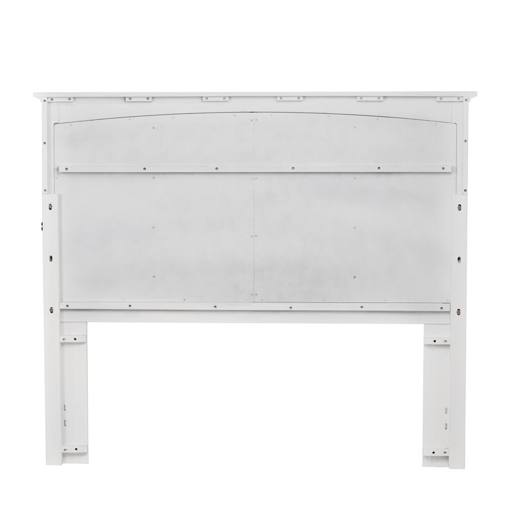 Surfside - Headboard - Queen - Weathered White Finish. Picture 11