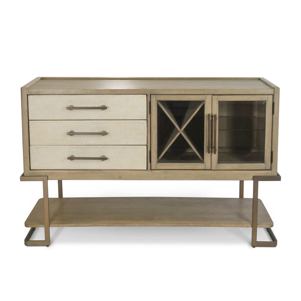 Rio Vista - 61" Credenza with Reversible Panels - Muted Earth Tones and Clay. Picture 2