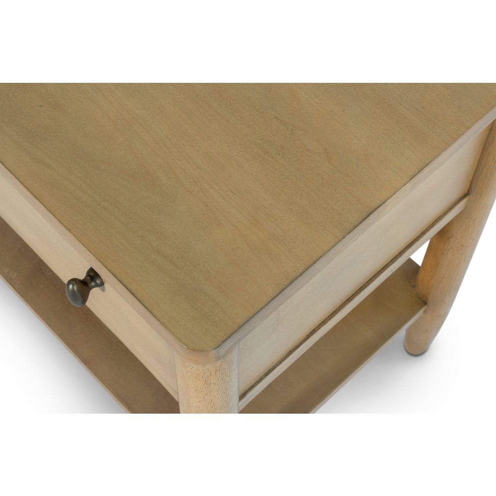 Chatham - 1 Drawer Nightstand with USB-A and USB-C Port - Warm Maple Finish. Picture 7
