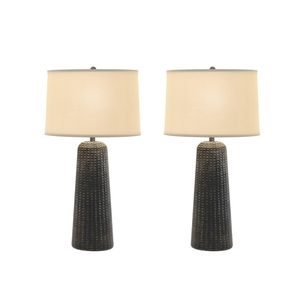 Marissa - 31" Resin Table Lamp - Set of 2 - Brown Finish. Picture 1