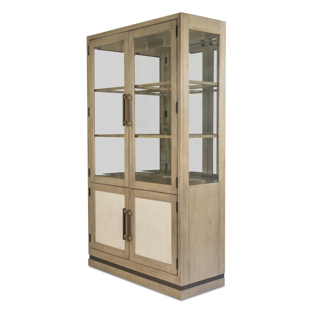 Rio Vista - Bunching Curio with Reversible Panels and Touch Lighting - Muted. Picture 1
