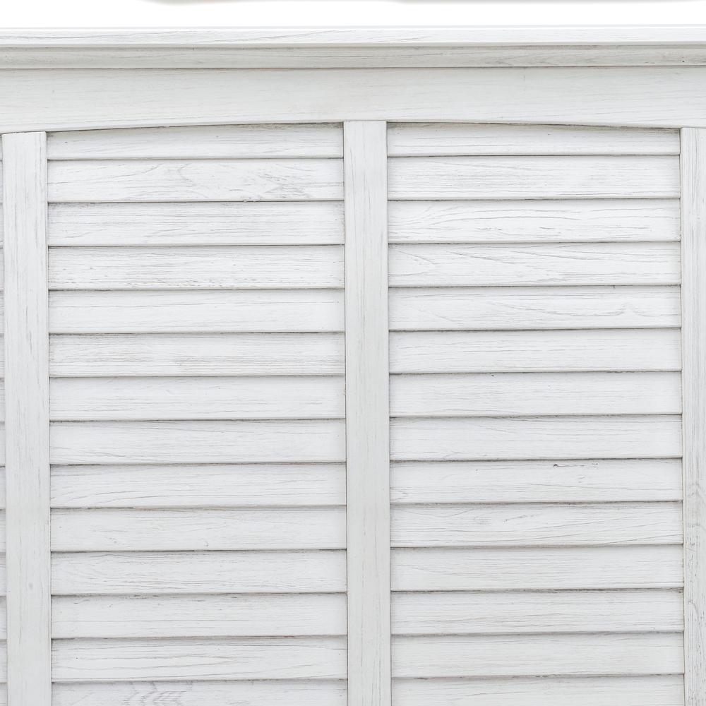 Surfside - Headboard - Queen - Weathered White Finish. Picture 2