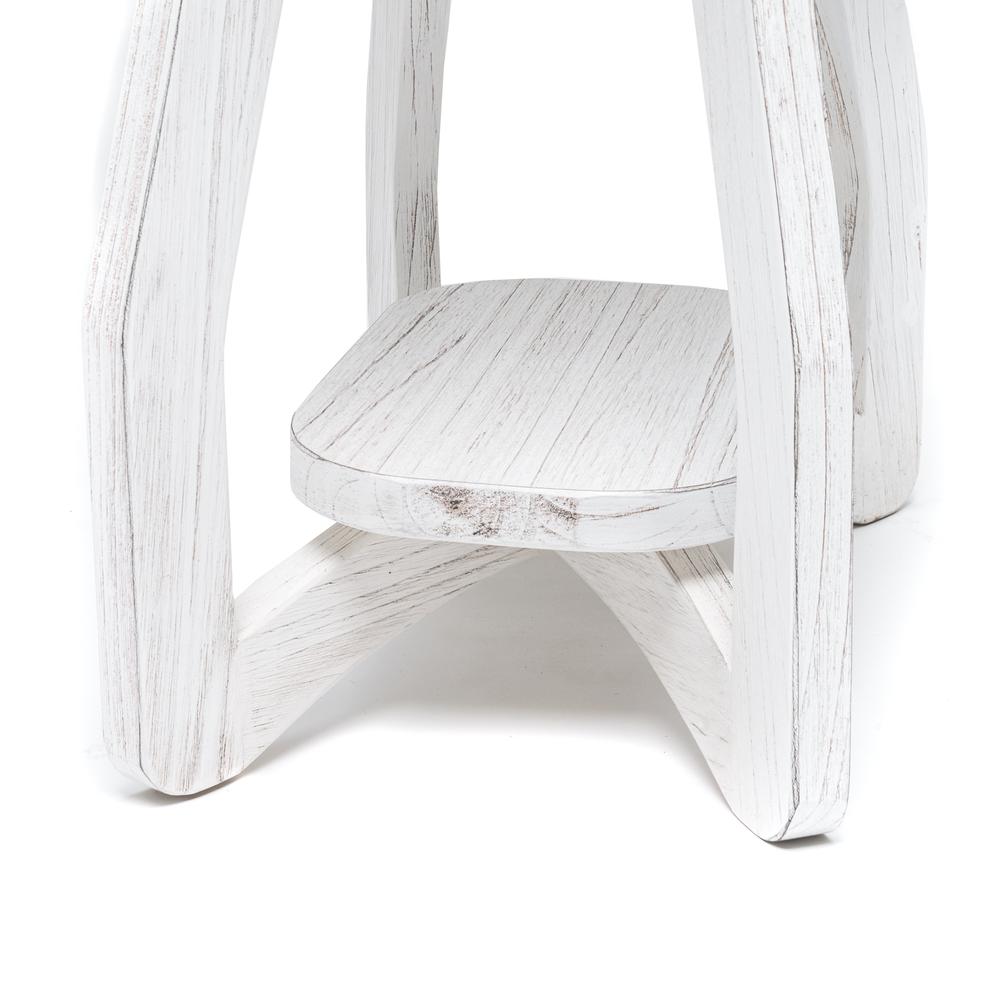 Surfside - Chairside Table - Weathered White Finish. Picture 5