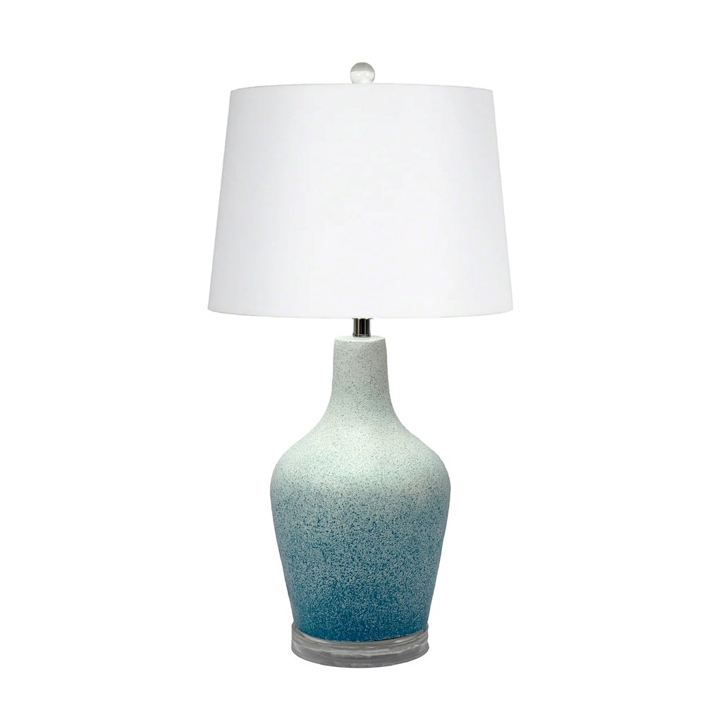 Mist - 25" Glass Table Lamp - Set of 2 - Blue Finish. Picture 1