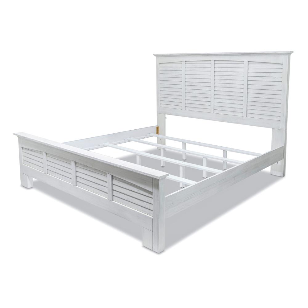 Surfside - Bed - King - Weathered White Finish. Picture 4