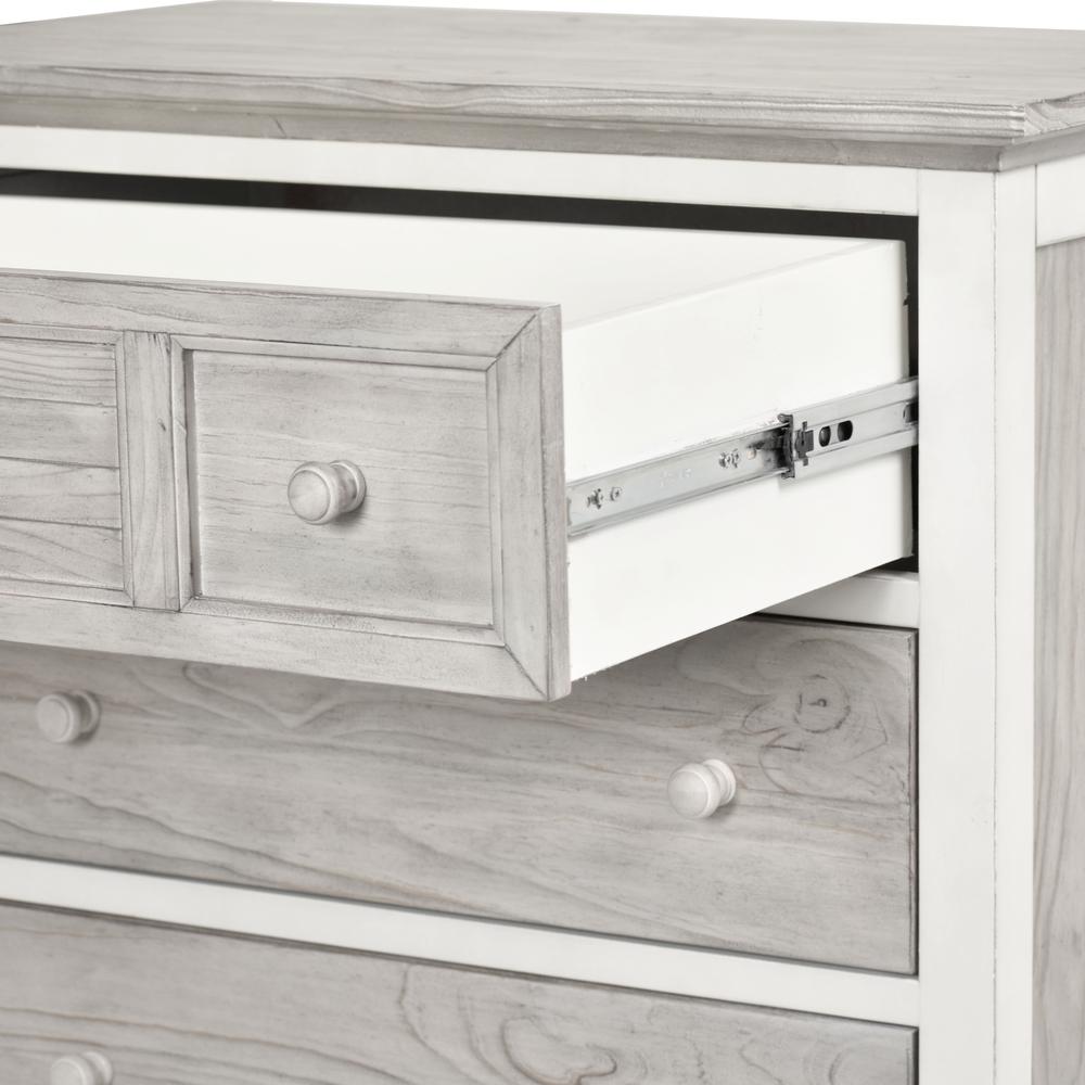 Islamorada - 5 Drawer Chest - Dapple Grey and Blanc Finish. Picture 4