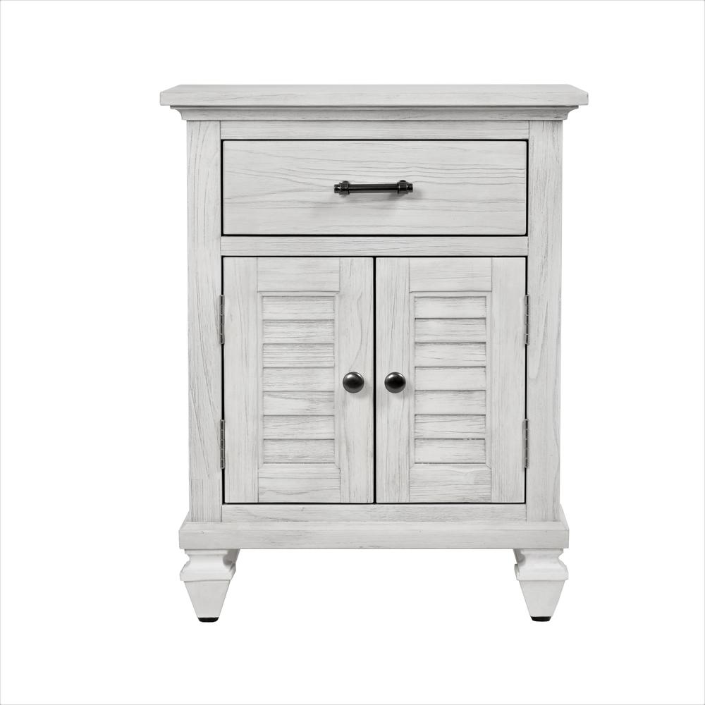 Surfside - 1 Drawer and 2 Door Nightstand with Power Strip and USB-A Port. Picture 5