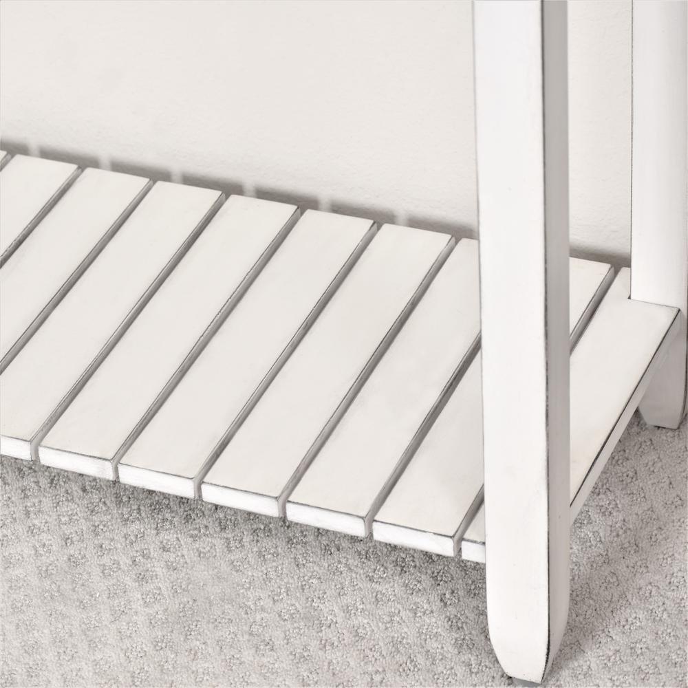 Picket Fence - Console Table - Distressed Grey, White Finish. Picture 7