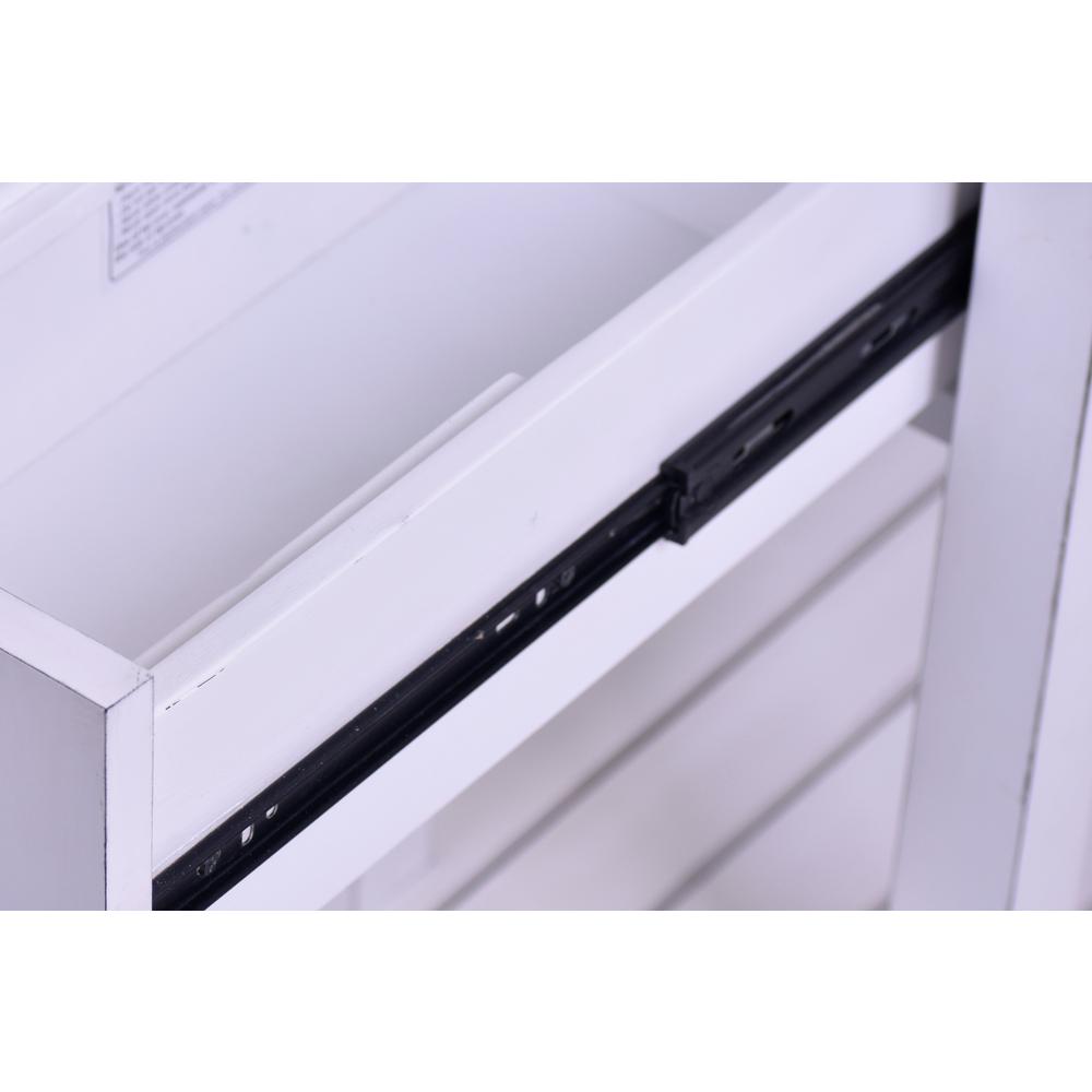 Picket Fence - Entertainment Center - Distressed Bleu, White Finish. Picture 1