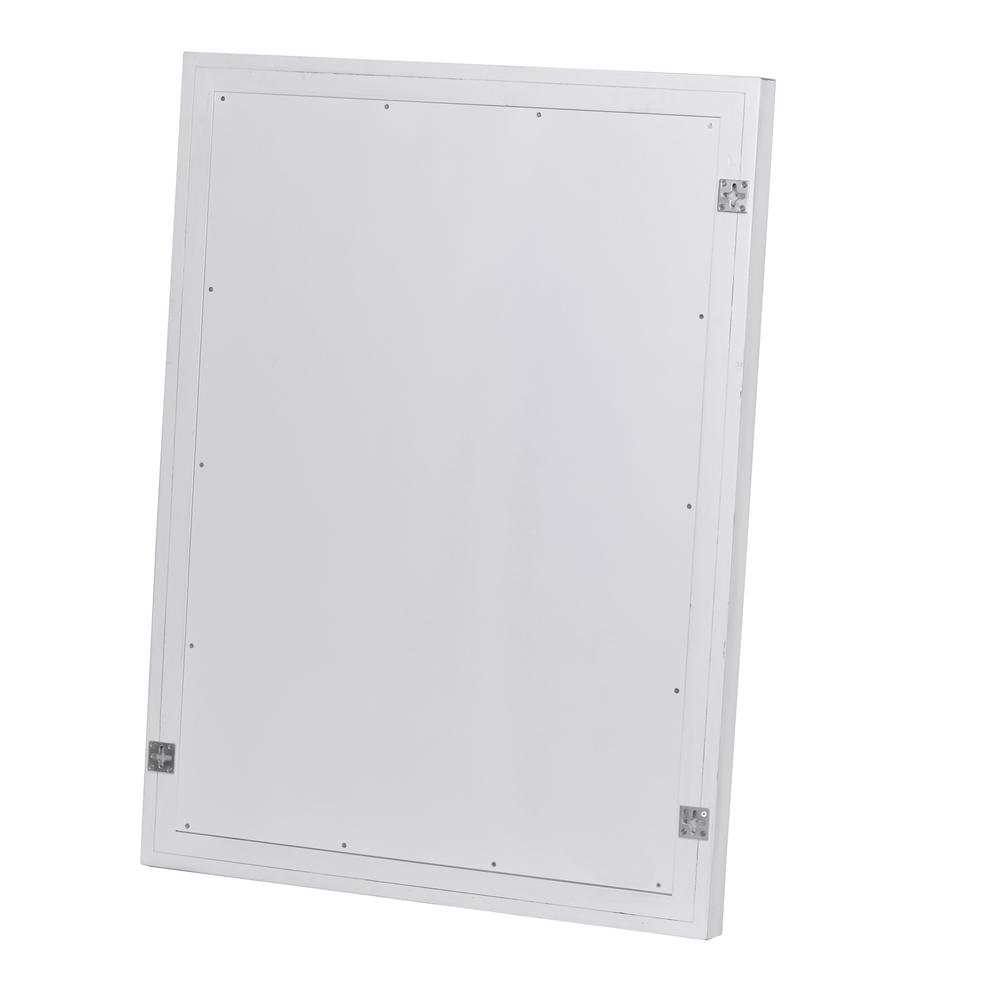 Monaco - Rectangular Beveled Dresser Mirror - Blanc Finish. Picture 3