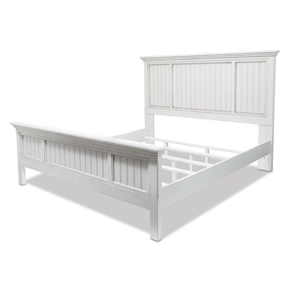 Monaco - Bed - King - Blanc Finish. Picture 1