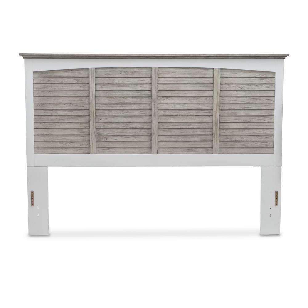 Islamorada - Headboard - King - Dapple Grey and Blanc Finish. Picture 2