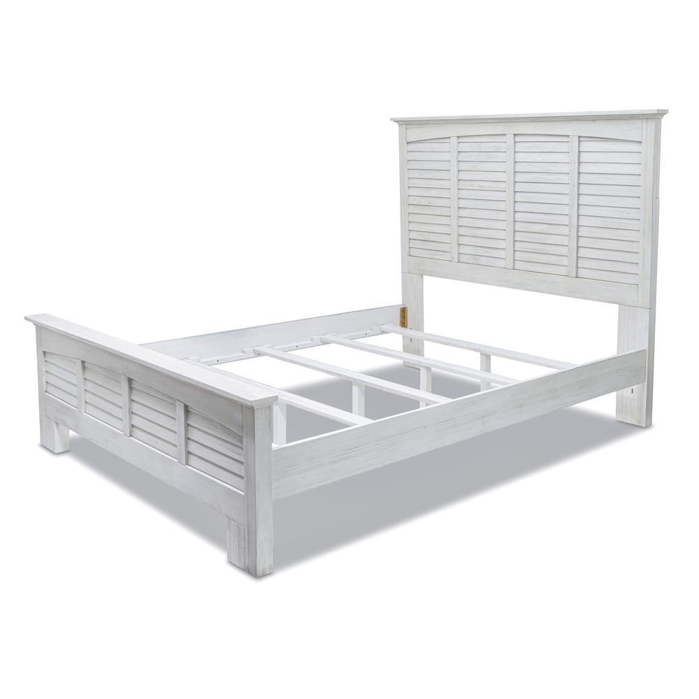 Surfside - Bed - Queen - Weathered White Finish. Picture 4
