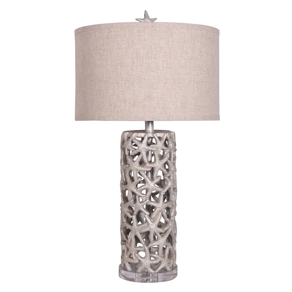 Darla - 30" Poly Star Table Lamp - Set of 2 - Beige Finish. Picture 4