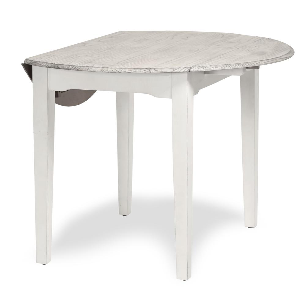 Islamorada - 42" Drop Leaf Dining Table - Dapple Grey and Blanc Finish. Picture 3
