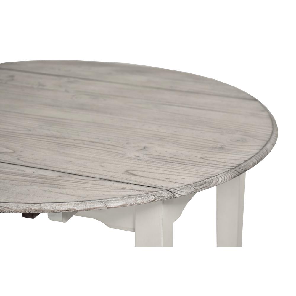 Islamorada - 42" Drop Leaf Dining Table - Dapple Grey and Blanc Finish. Picture 4