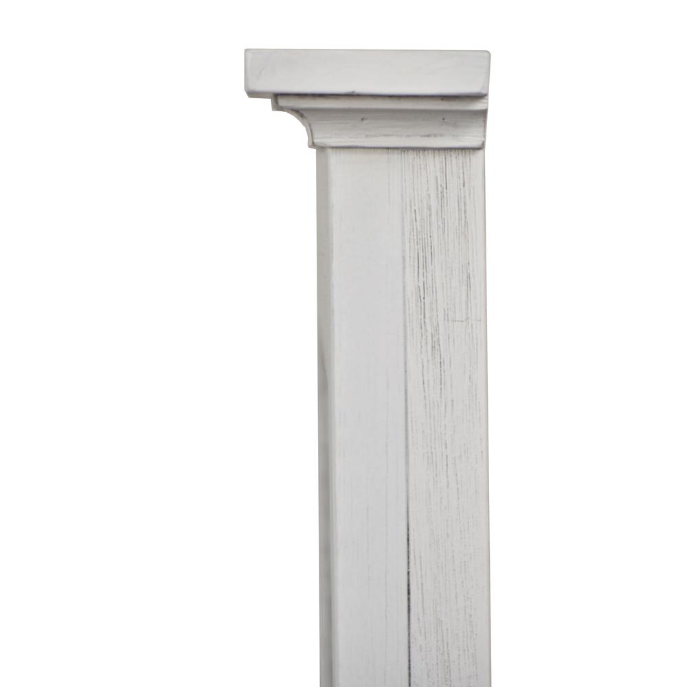 Surfside - Headboard - Queen - Weathered White Finish. Picture 10