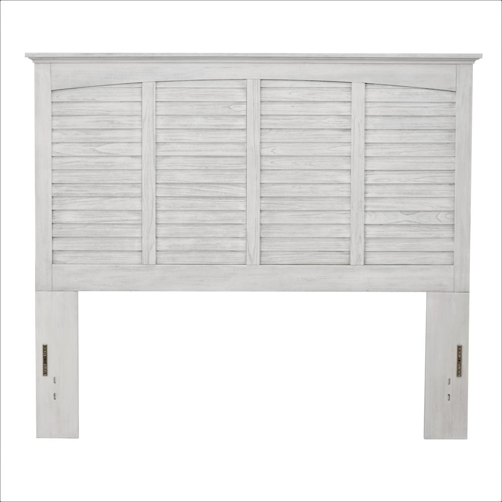 Surfside - Headboard - Queen - Weathered White Finish. Picture 9