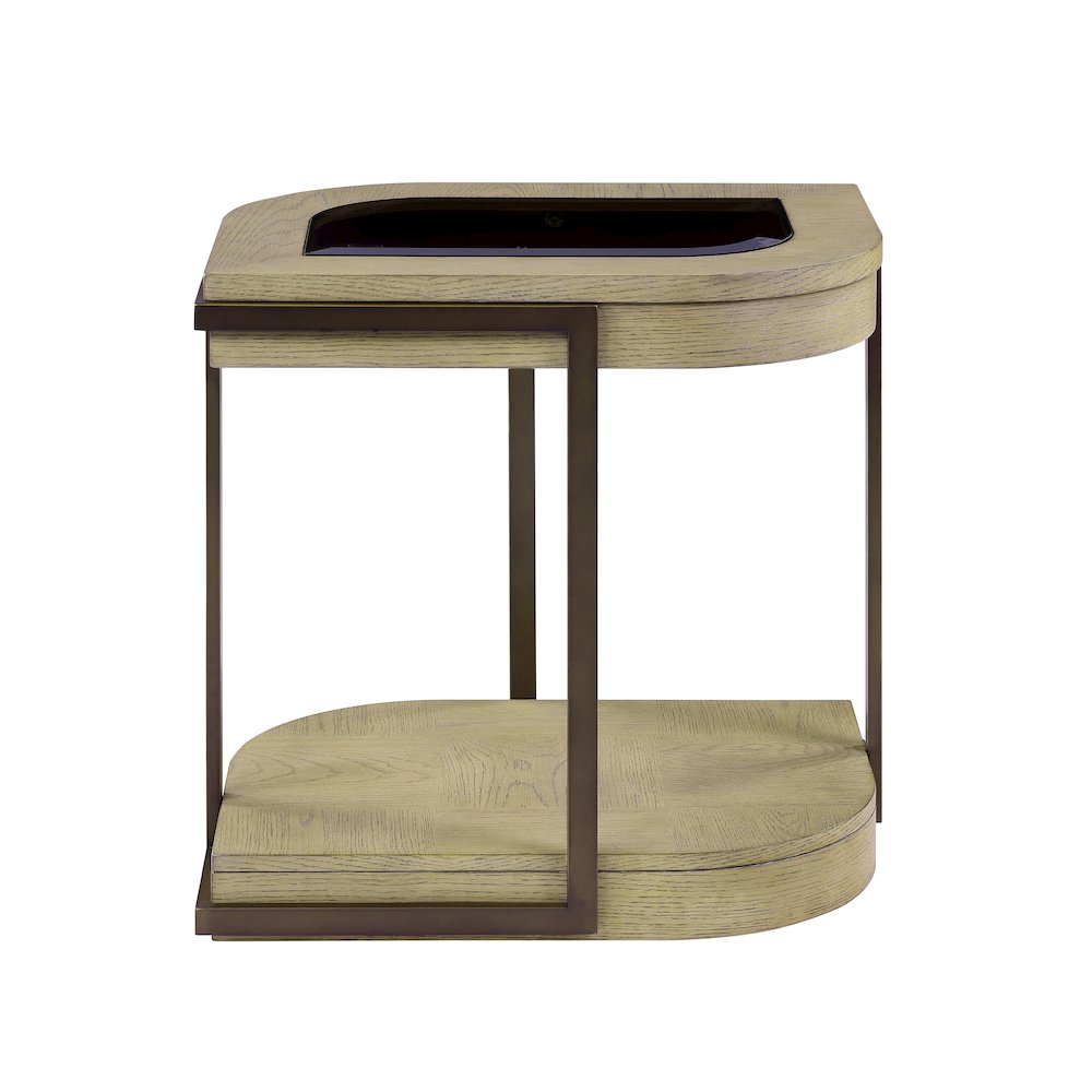 Rio Vista - Chairside Table - Muted Earth Tones and Clay Finish. Picture 3