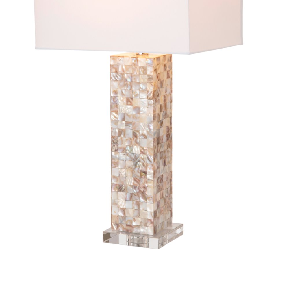 Harper - 29" Nature Mother of Pearl Table Lamp with Crystals - Set of 2. Picture 5