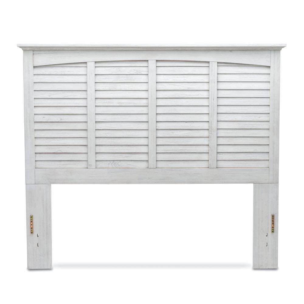 Surfside - Headboard - Queen - Weathered White Finish. Picture 1