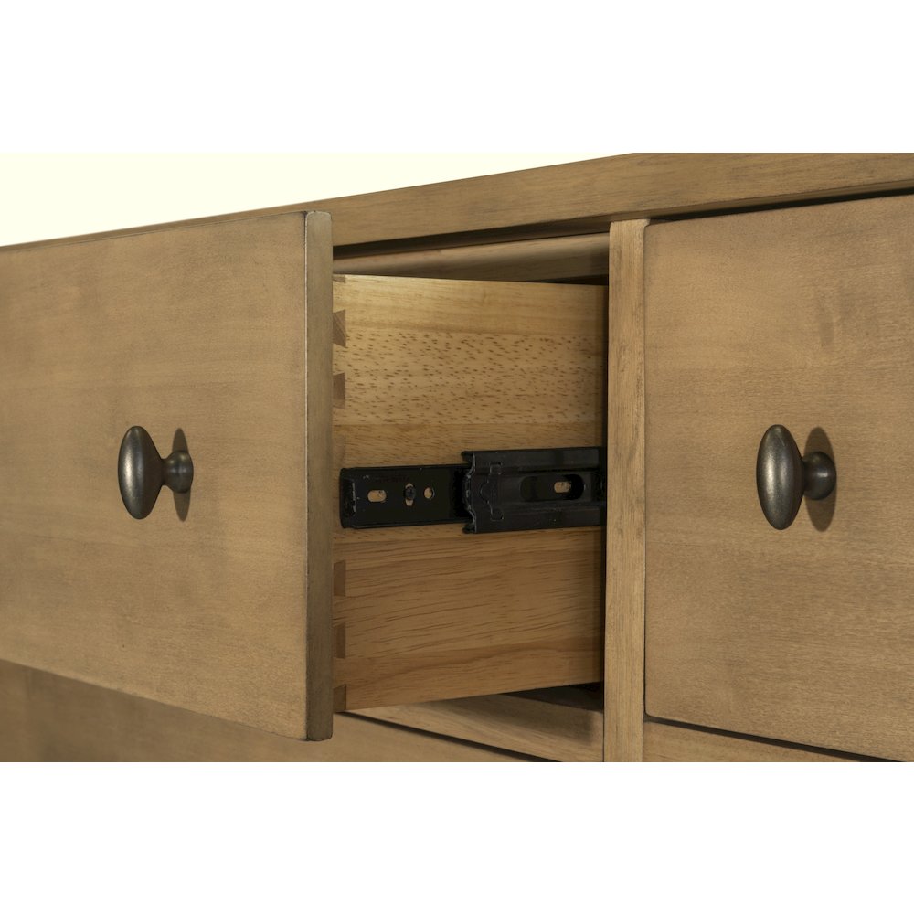 Chatham - 6 Drawer Dresser - Warm Maple Finish. Picture 6