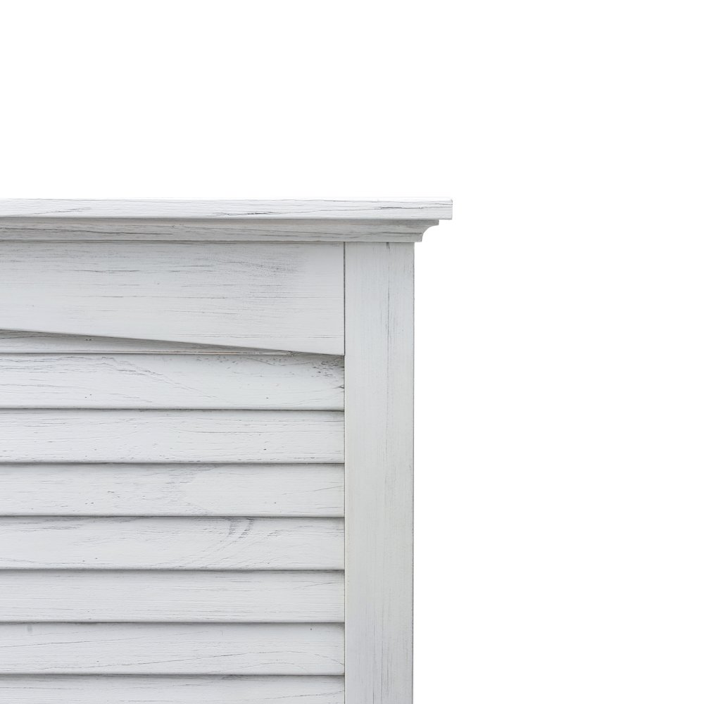 Surfside - Headboard - Twin - Weathered White Finish. Picture 3