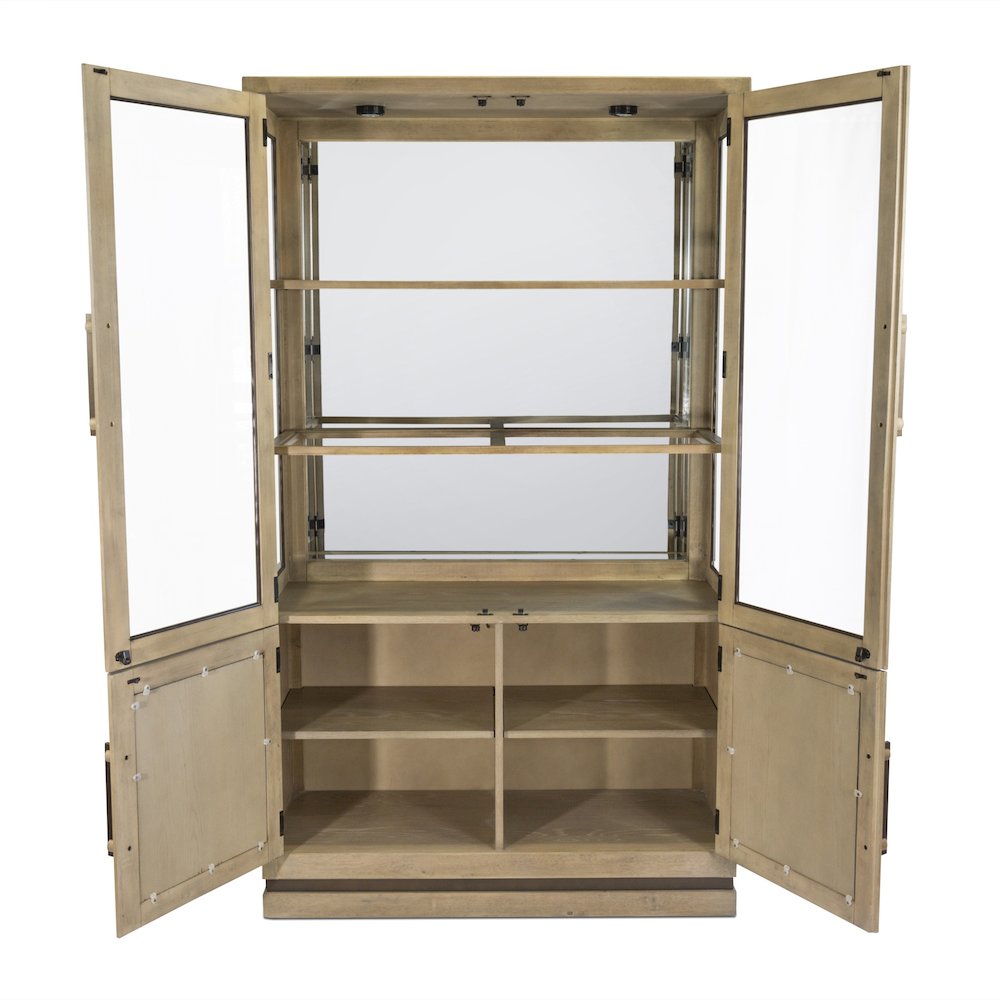Rio Vista - Bunching Curio with Reversible Panels and Touch Lighting - Muted. Picture 3
