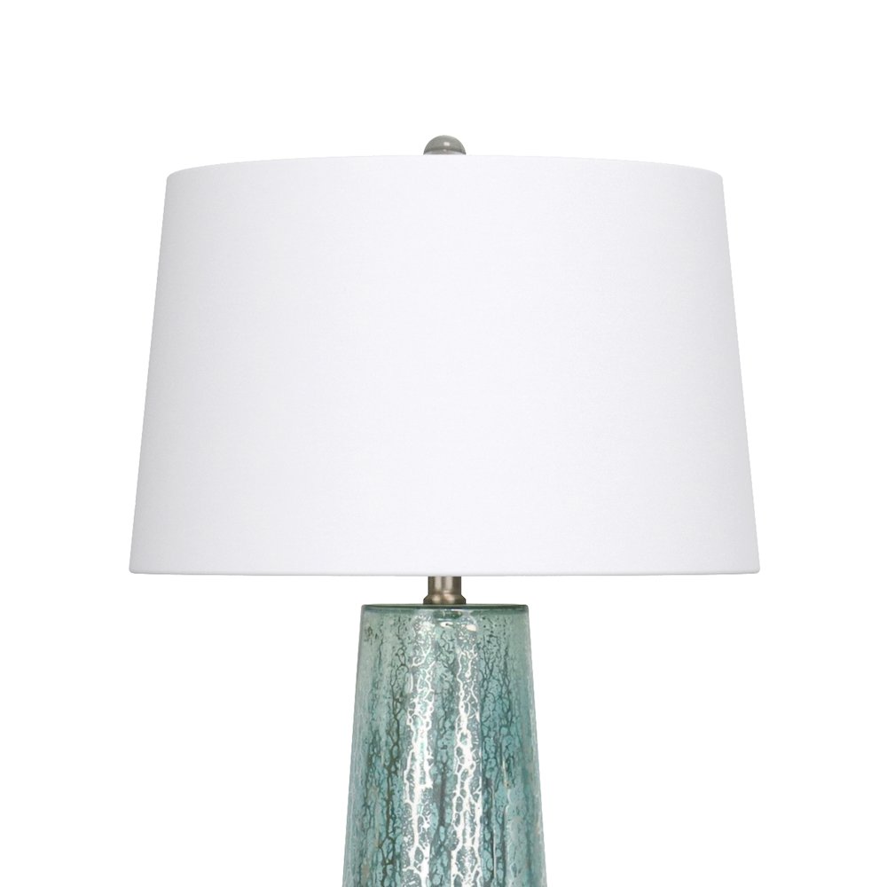 Emerald Rain - 32" Abstract Green Toned Table Lamp - Set of 2 - Green Finish. Picture 3