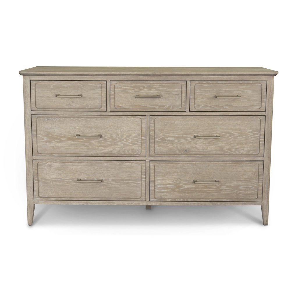 Cape May 7 Drawer Dresser Glazed Driftwood Finish. Picture 4