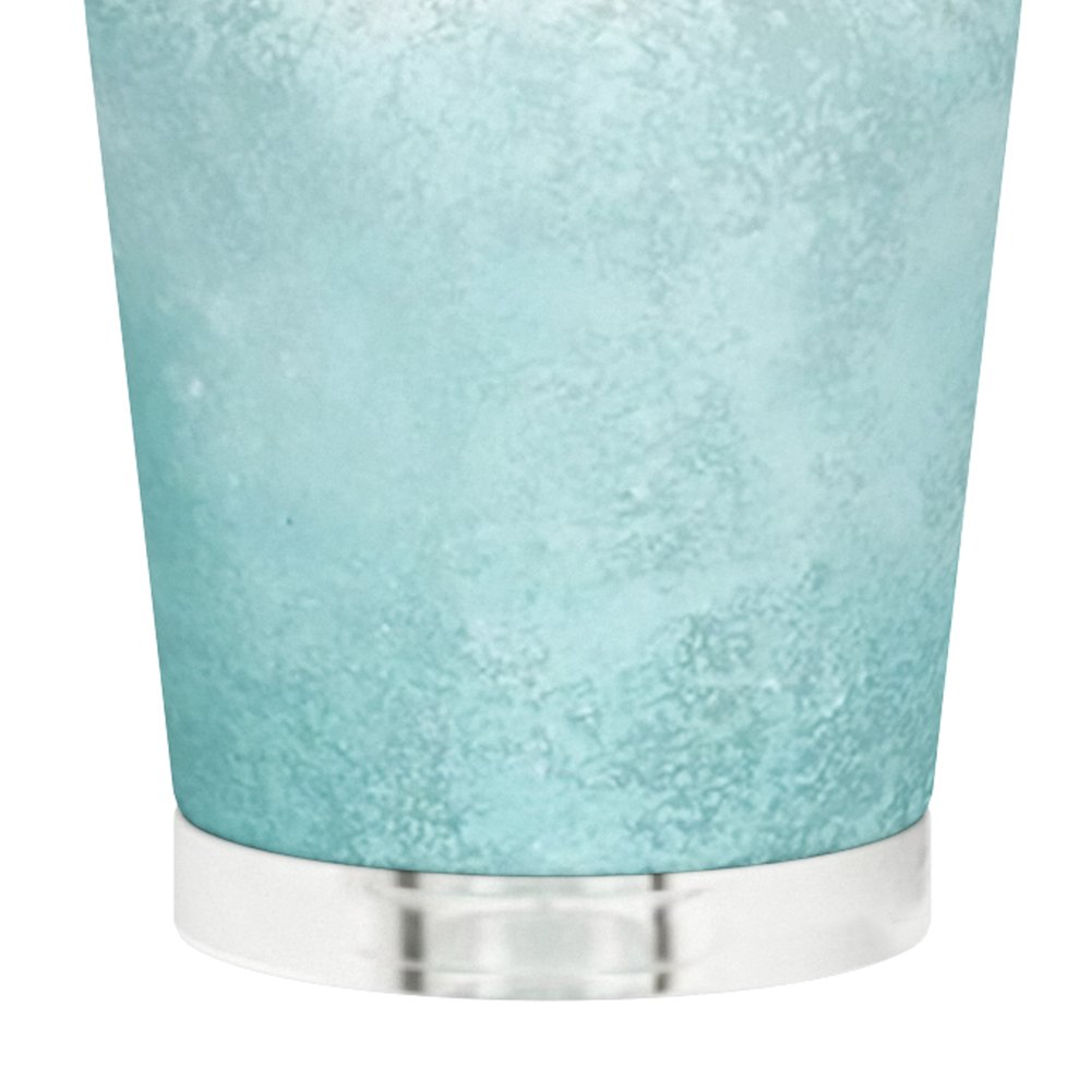 Mist - 25" Glass Table Lamp - Set of 2 - Aqua Finish. Picture 4