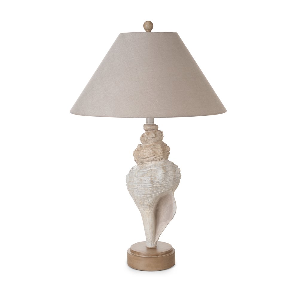 Conch - 30" Seashell Coastal Table Lamp - Set of 2 - Natural. Picture 7