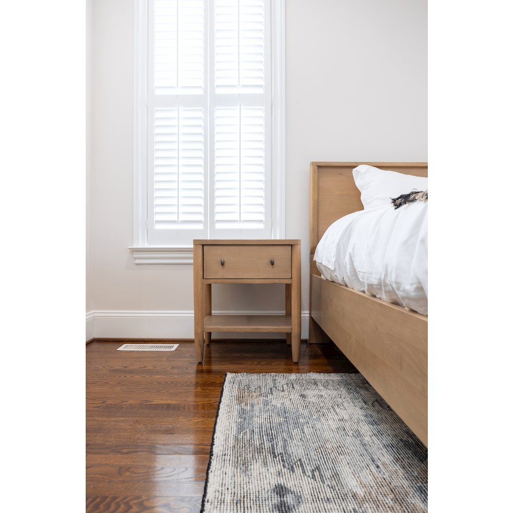 Chatham - 1 Drawer Nightstand with USB-A and USB-C Port - Warm Maple Finish. Picture 10