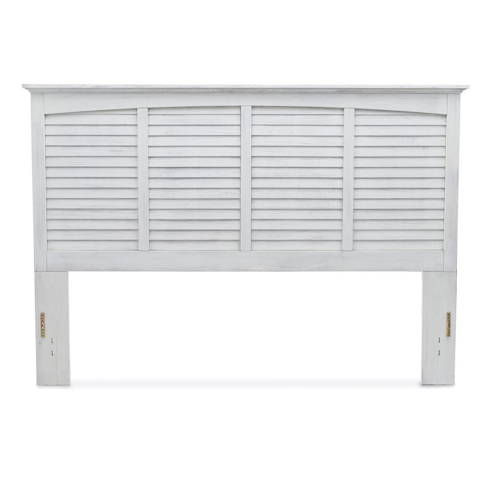 Surfside - Headboard - King - Weathered White Finish. Picture 1