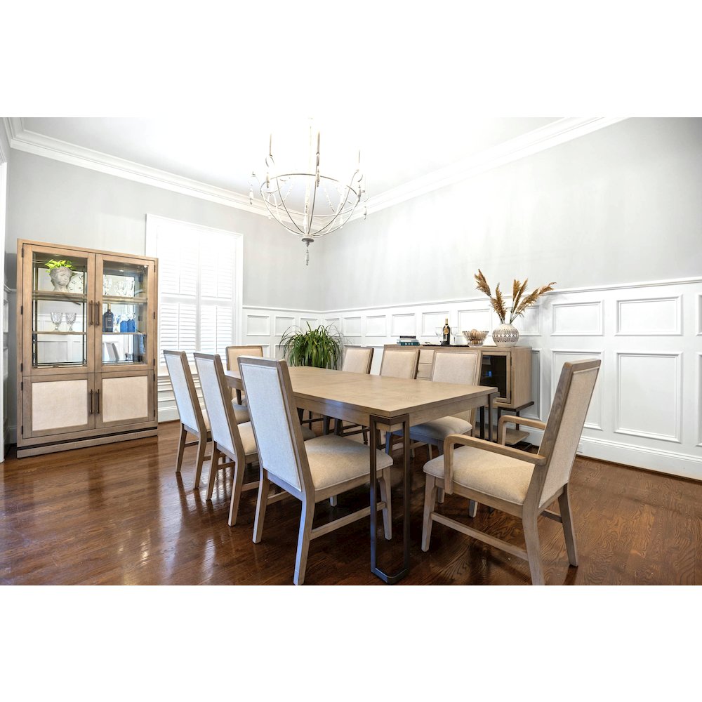 Rio Vista - 68" Rectangular Extendable Dining Table with 18" Self Storing Leaf. Picture 3