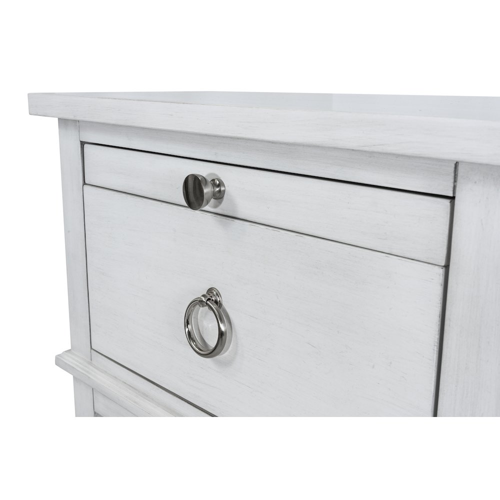 Point Breeze - 1 Drawer Nightstand with Jewelry Tray, Shelf, Power Strip, USB-A. Picture 5