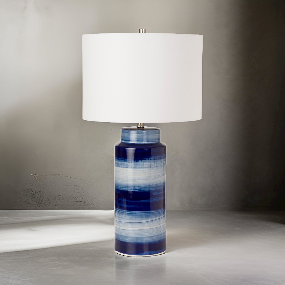 Felicity 30" Navy Ceramic Table Lamp, (Set of 2). Picture 2
