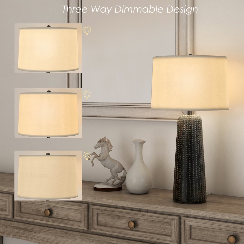 Marissa - 31" Resin Table Lamp - Set of 2 - Brown Finish. Picture 5