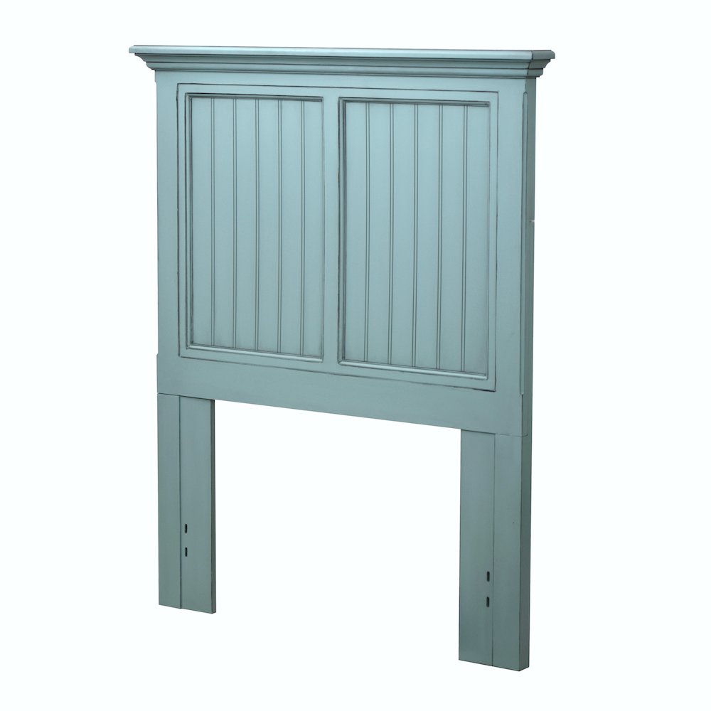 Monaco - Headboard - Twin - Bleu Finish. Picture 1