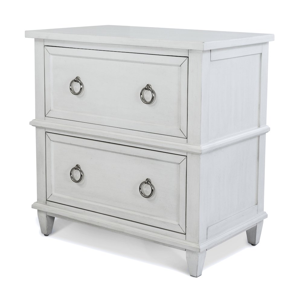 Point Breeze - 2 Drawer Nightstand with Power Strip, USB-A and USB-C Port. Picture 1