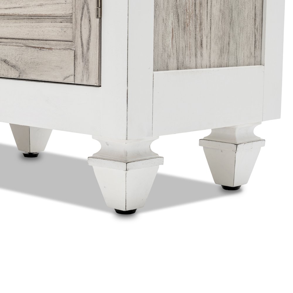 Islamorada - 4-Door Credenza - Dapple Grey and Blanc Finish. Picture 10