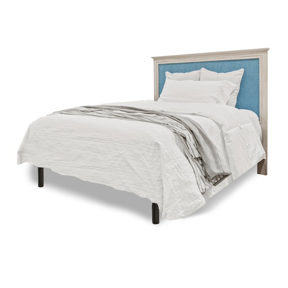Ocean Isles - Woven Headboard - King - Ocean Blue and Aged Ivory Finish. Picture 6