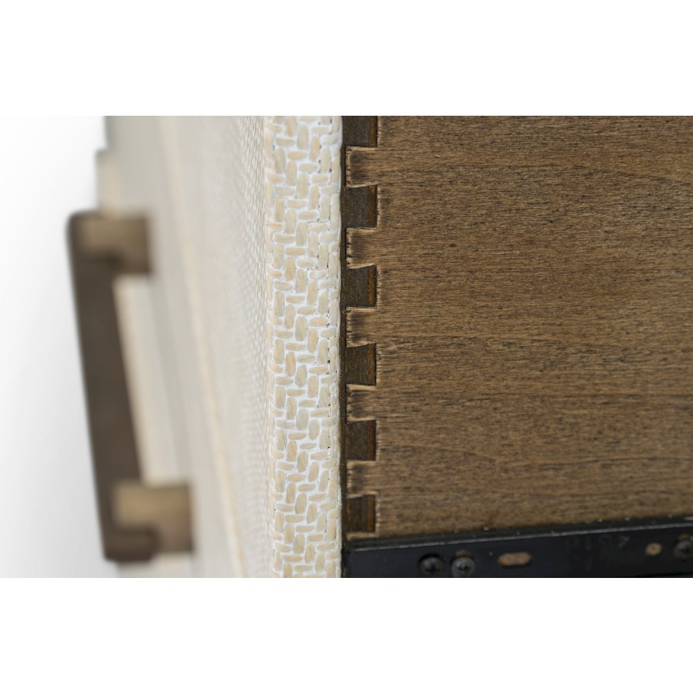 Rio Vista - Woven 6 Drawer Dresser - Muted Earth Tones and Clay Finish. Picture 6