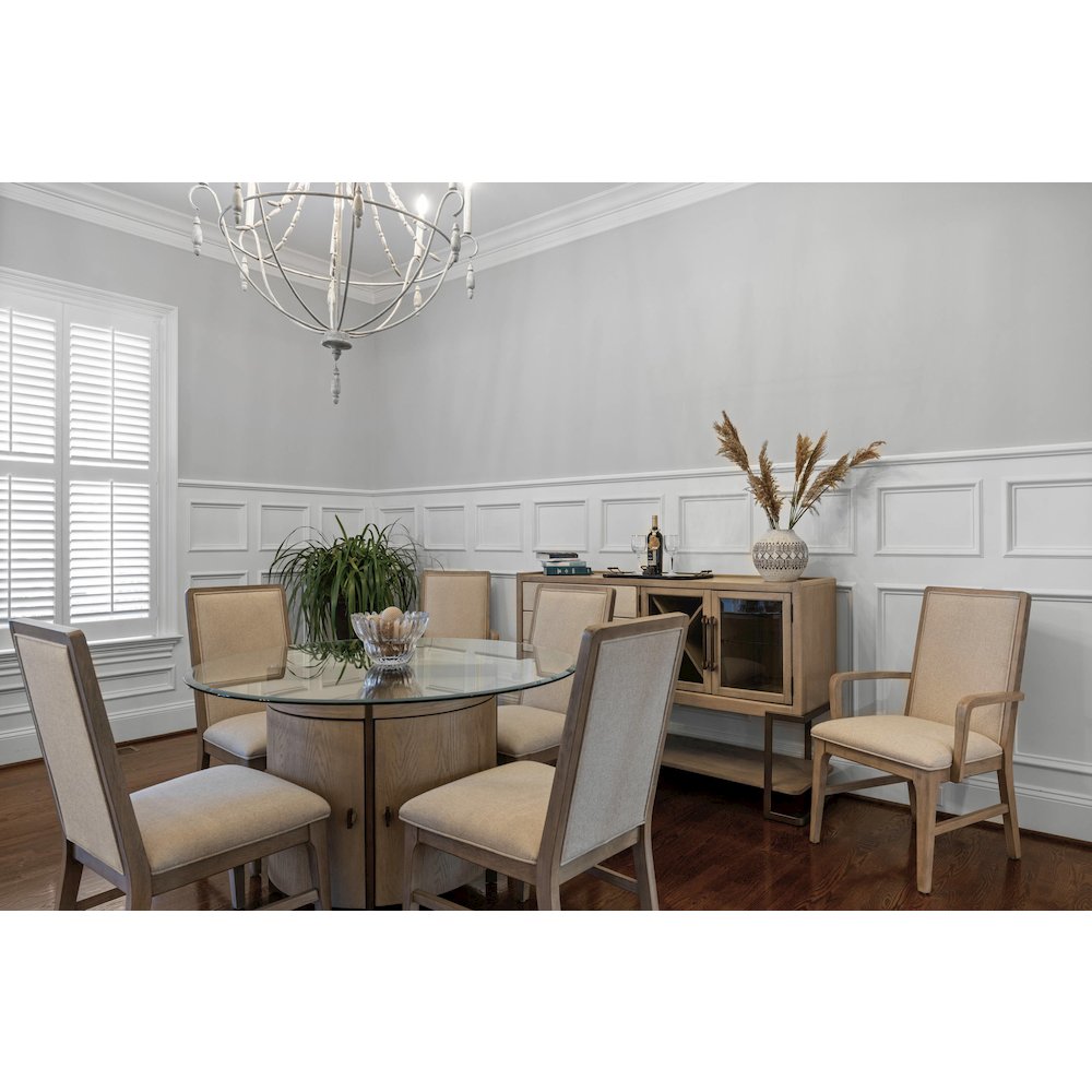 Rio Vista - 54" Round Dining Table with Storage - Muted Earth Tones and Clay. Picture 7