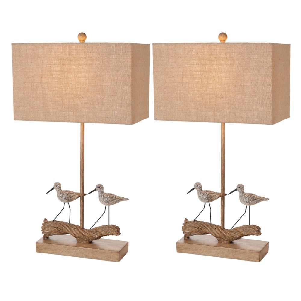 Piper - 28" Coastal Table Lamp - Set of 2 - Natural. Picture 2