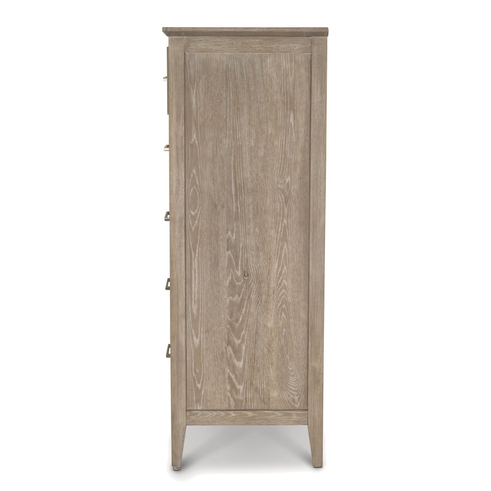 Cape May - 5 Drawer Chest - Glazed Driftwood Finish. Picture 4