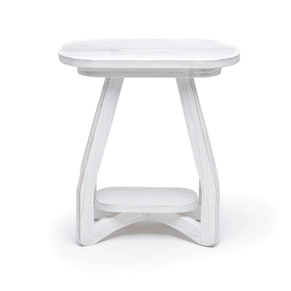 Surfside - Chairside Table - Weathered White Finish. Picture 2