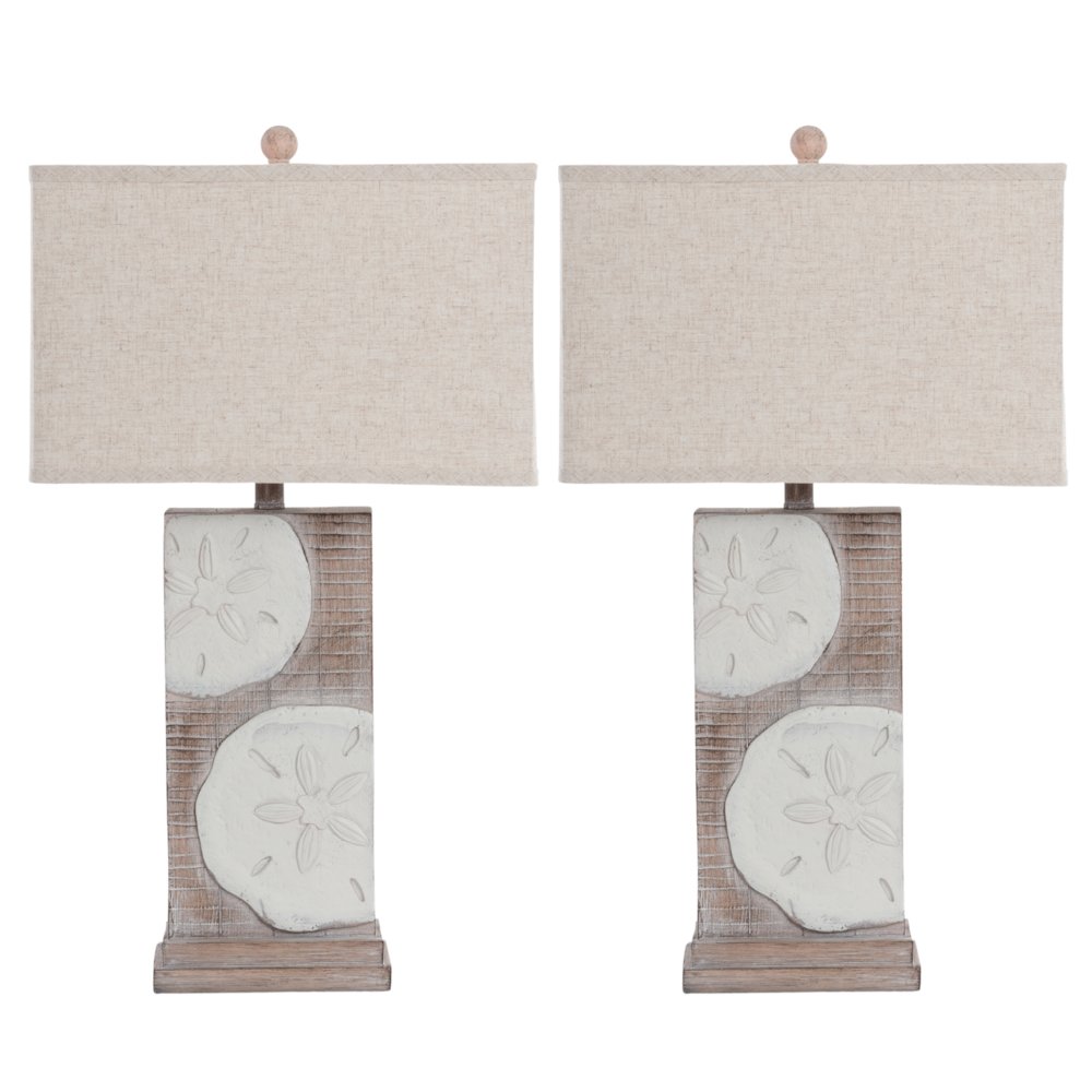 Sand Dollar 30" Poly Table Lamp, (Set of 2). Picture 1