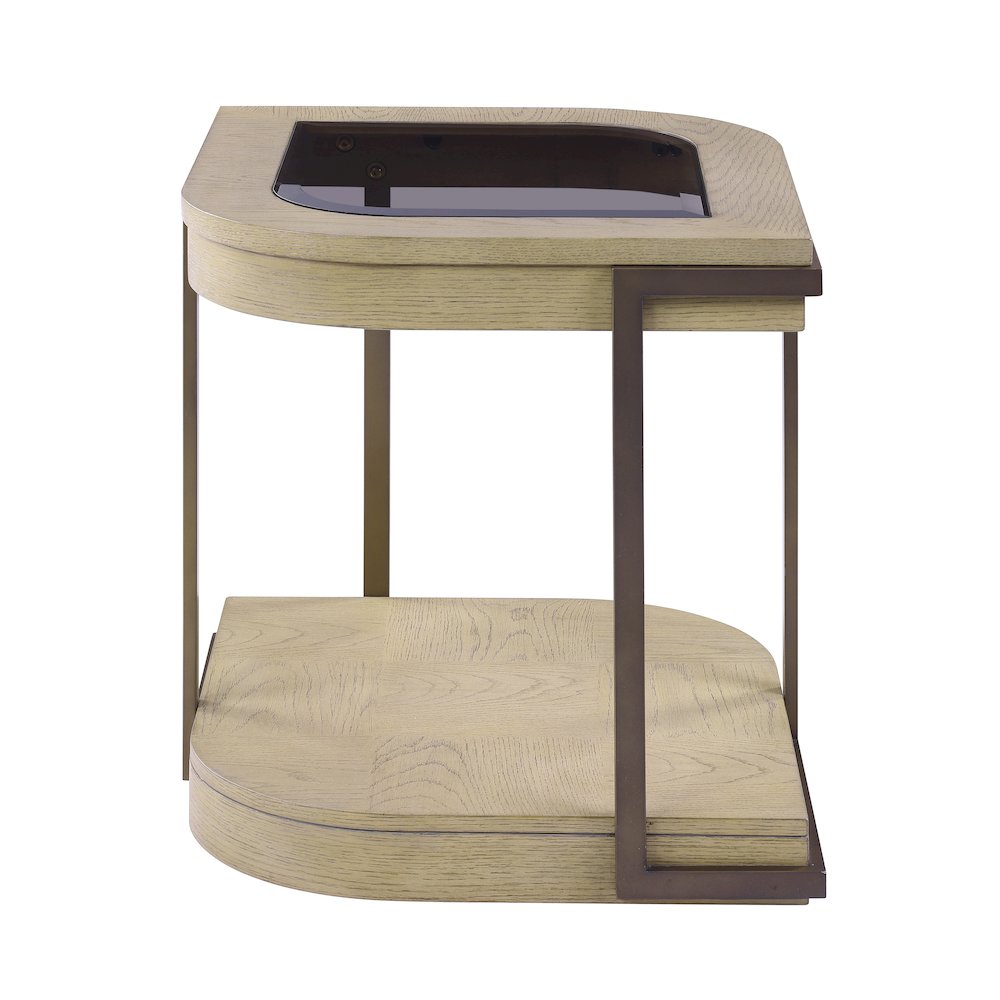 Rio Vista - End Table - Muted Earth Tones and Clay Finish. Picture 2