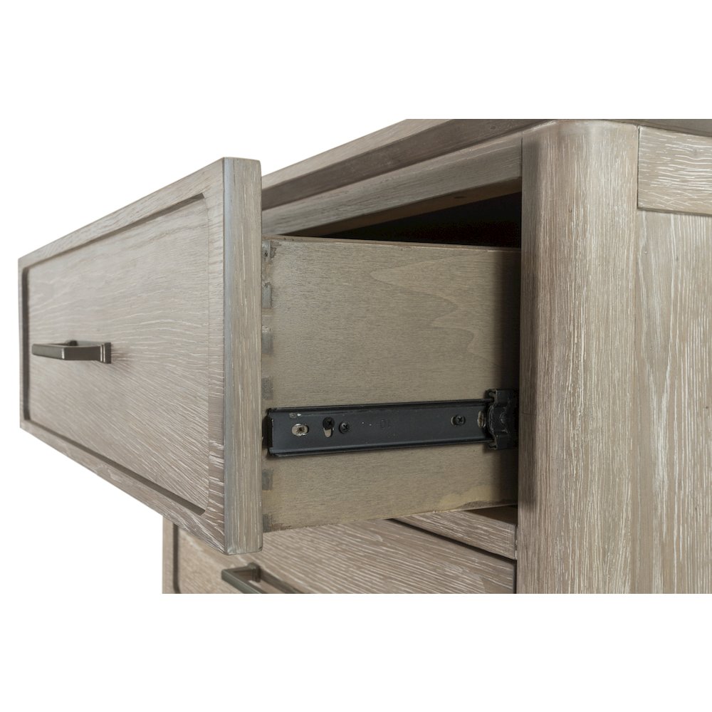 Cape May - 5 Drawer Chest - Glazed Driftwood Finish. Picture 6